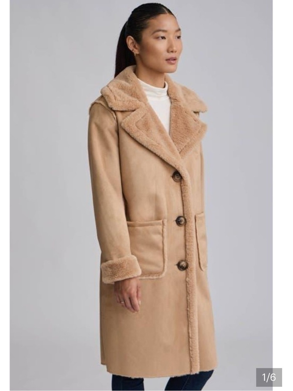 NWT Anthropologie size M NVLT shearling coat